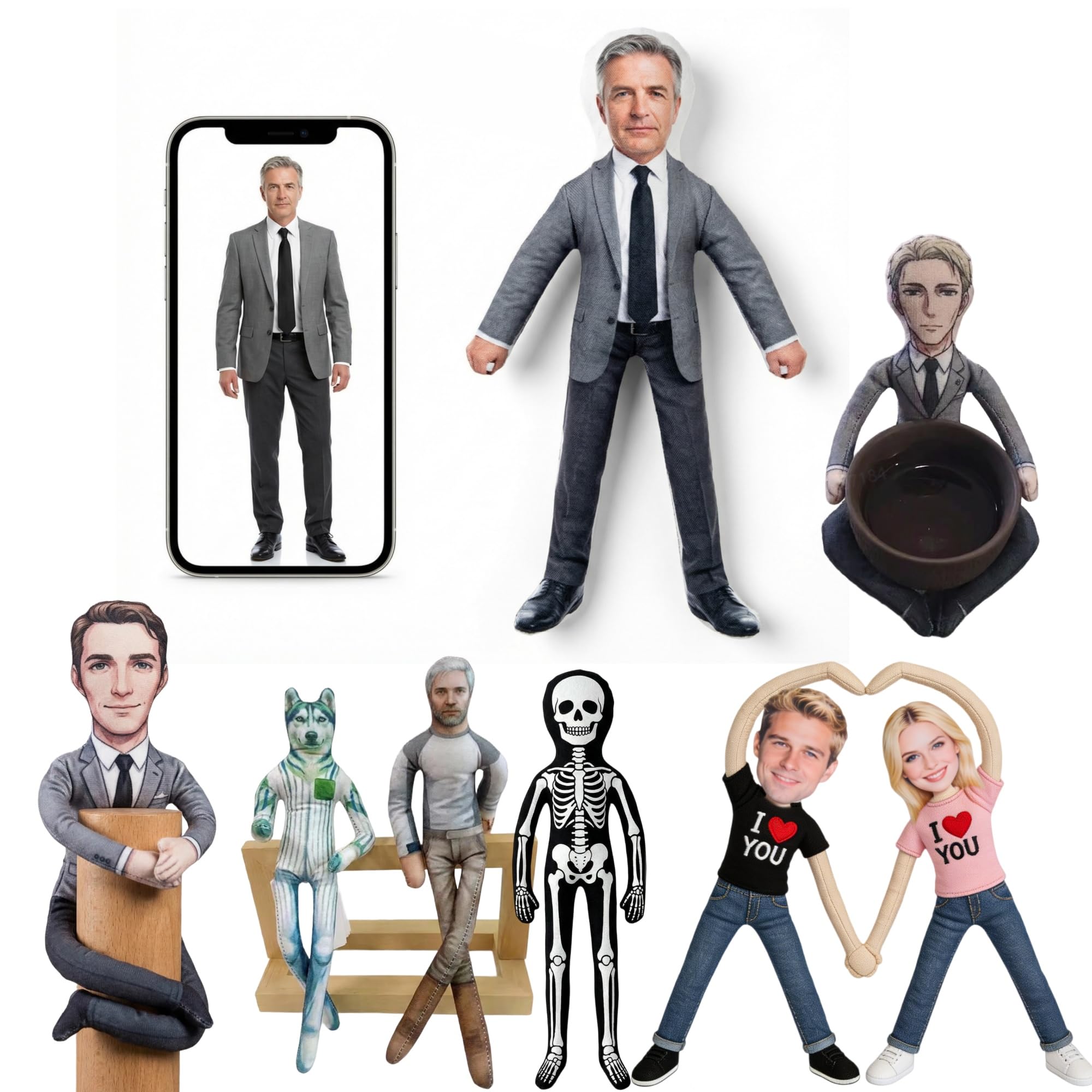 Sewing Custom - Personalisierte Foto-Puppe: Wackelige, biegbare Idol-Fanfigur –