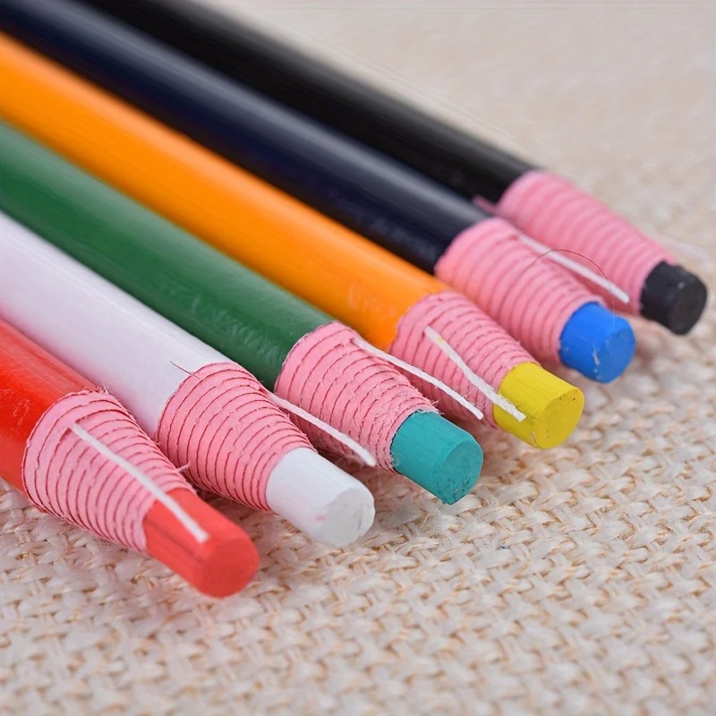 Tailor Chalk Marker - [5 Sticks Nähstifte] Handgefertigte wasserlösliche Nähmarkierungsstifte