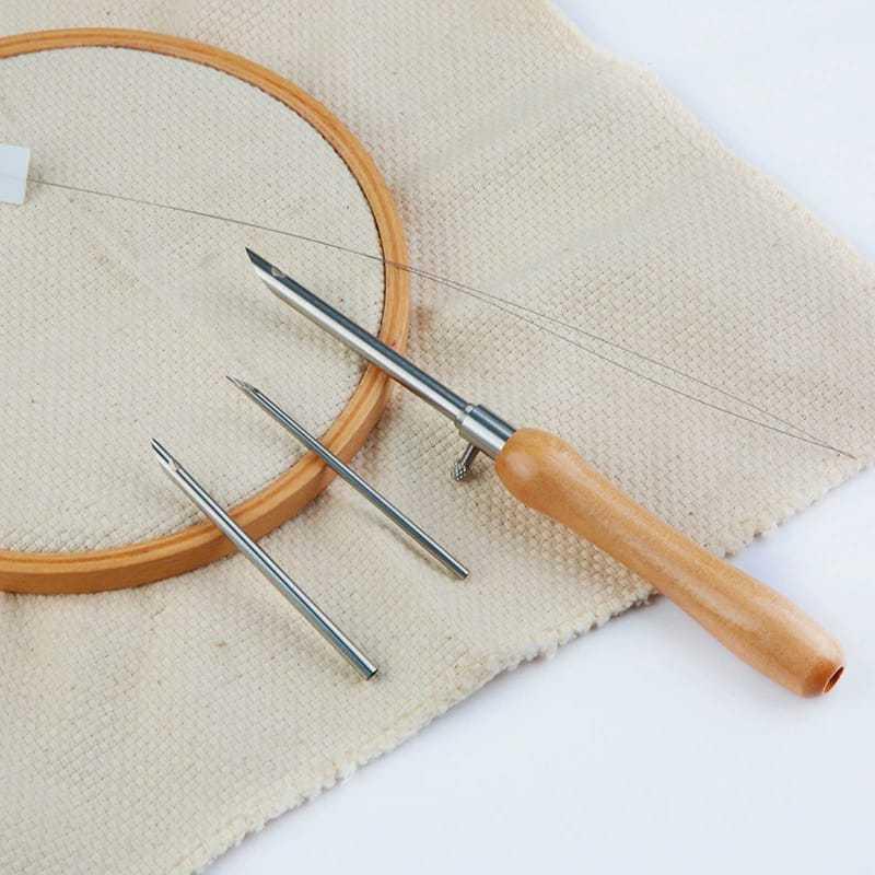 Is Sewing Textile Art - Einfaches Stickerei-DIY-Set mit 5 Verstellbaren Punch-Needles