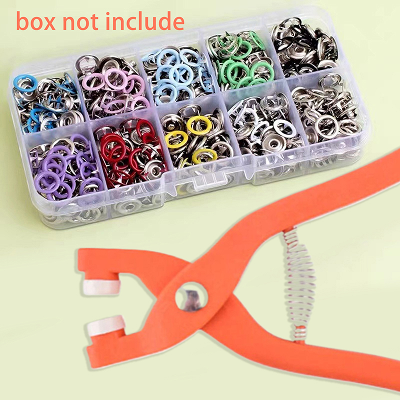 Sewing Kit - 1 Stück Zangenwerkzeug, farbige Metall-Druckknöpfe, Hohl-