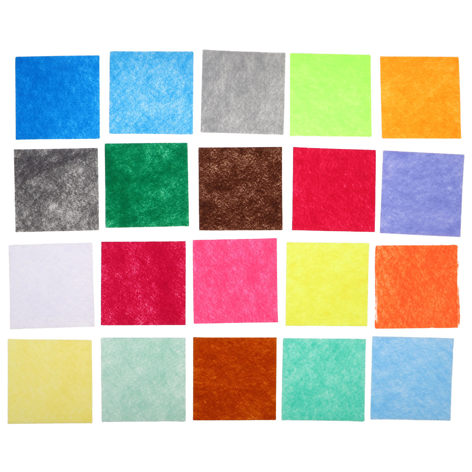Is Sewing Textile Art - 120 Stück Bastelfilzquadrate 10x10cm, farbiger Filzstoff