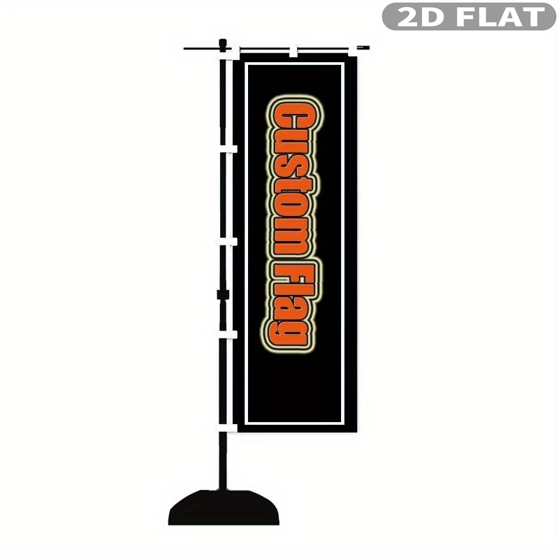 Sewing Custom - 1 Stück 2D FLACHE Maßgefertigte Nobori-Flagge,