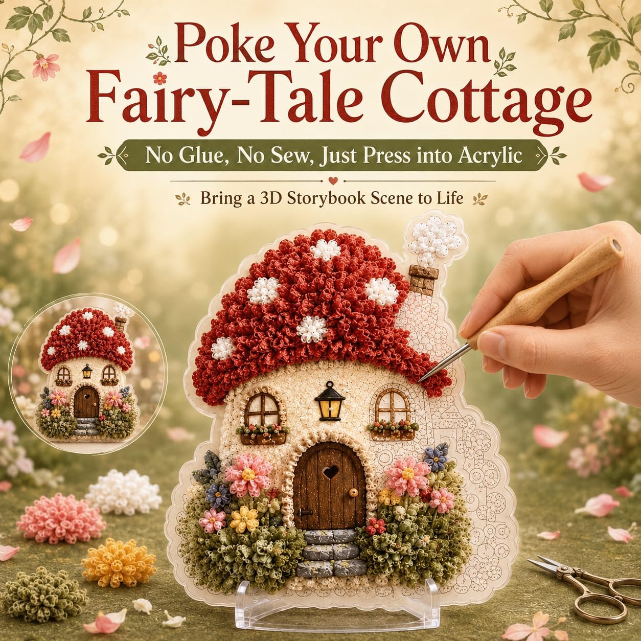 DIY 3D Stoff-Poke-Art-Set: Fan – Is Sewing Textile Art Bewertung und Preis