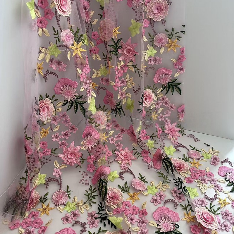 90x130cm 3D Blumenbestickter T – Textile And Sewing Supply Bewertung und Preis