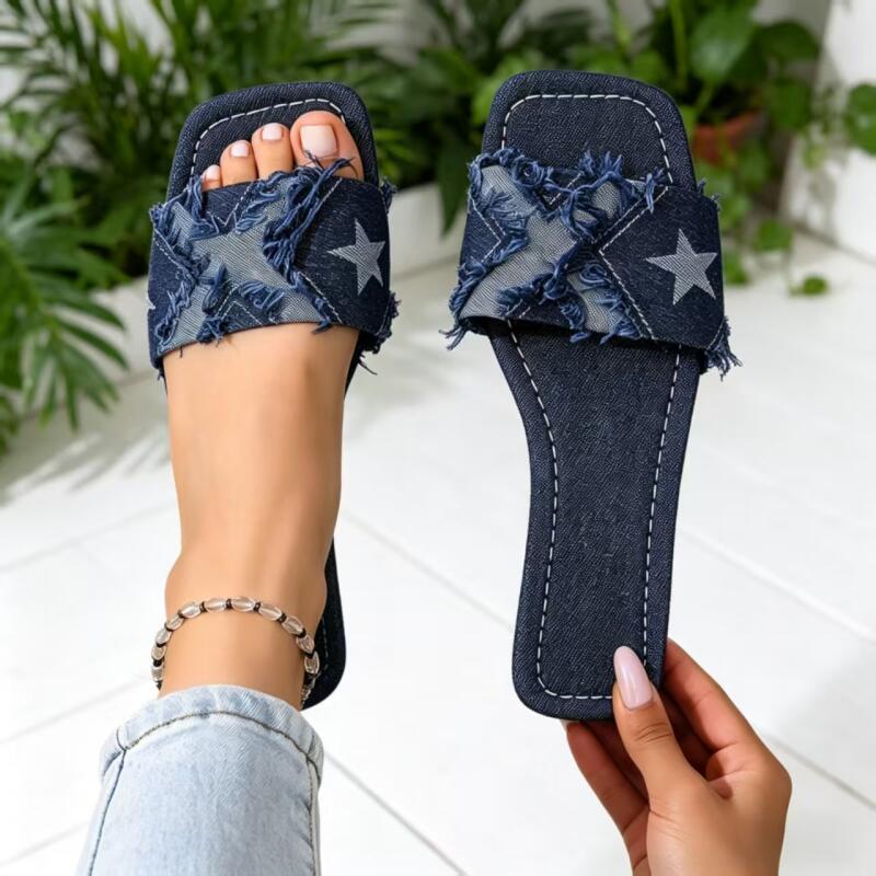Y2K Denim-Riemchen-Sandalen mi – Sewing Custom Bewertung und Preis