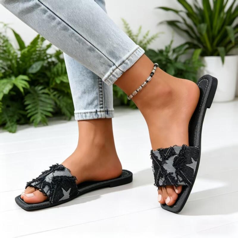 Y2K Denim-Riemchen-Sandalen mi – Sewing Custom Bewertung und Preis