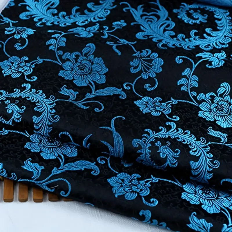 3D Blauer Phönixschwanz-Brokat – Sewing Garments Bewertung und Preis
