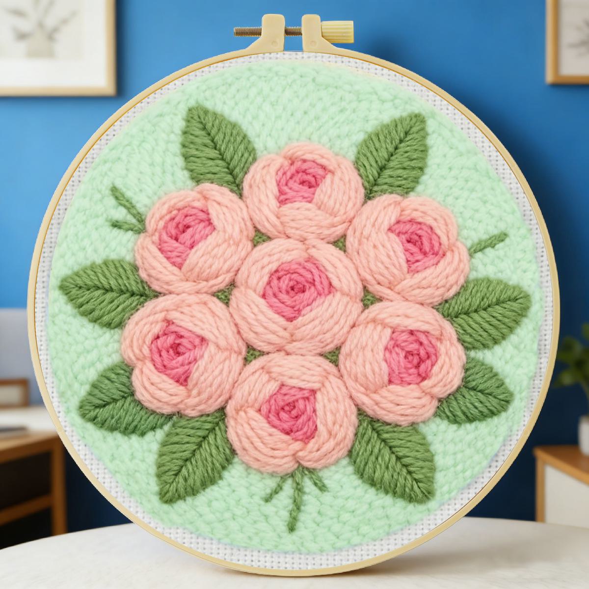 20x20cm/7,87 Zoll Blumen-Punch – Is Sewing Textile Art Bewertung und Preis